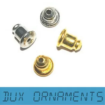 

Hot Sale Real Metal Fittings Cabochons Snaps Jewelry Stud Earring Backs Gold/silver Plated Bullet Back Findings - Clutch
