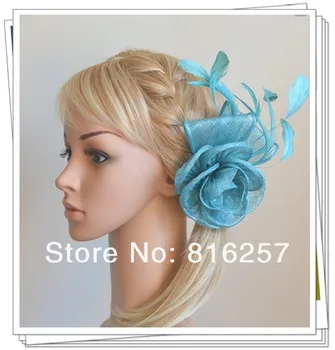 

Vintage millinery cocktail sinamay flower fasinctor hats nice bridal wedding hair accessories party hats cocktail hats FS52