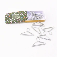 12 шт./лот Зажимы для бумаги в форме вешалки креативные интересные закладки скрепки для бумаги необычной формы для офиса школы дома H0069