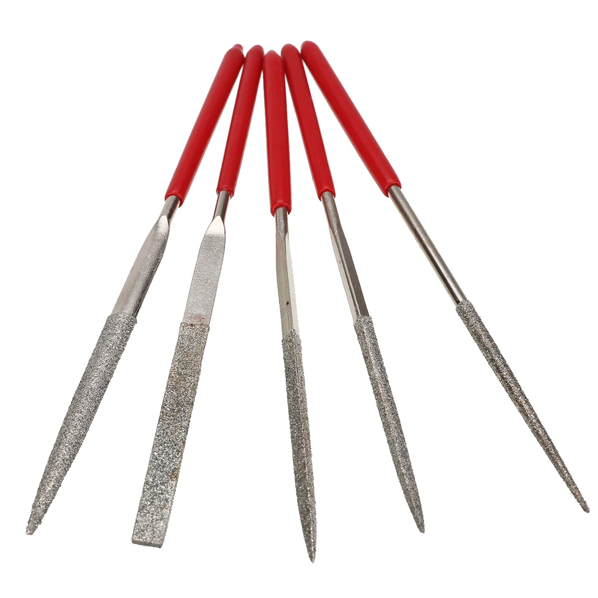 5pcs Metal Needle File Set Files For Glass Stone Wood Carving Craft Woodworking Tool