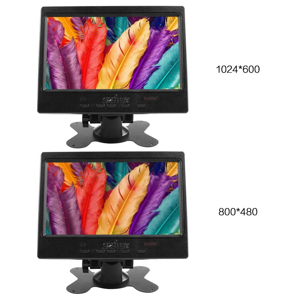 SRJTEK 7 &quotHD LCD 1024*600 Мини компьютер ТВ дисплей сенсорный экран HDMI ЖК монитор плата