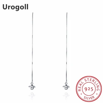 

Classic 925 Sterling Silver Lovely Long Dangle Earrings Bird & Egg Drop Earrings for Women Lovers Ear Line Brincos Gifts