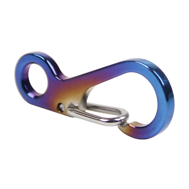 Titanium Outdoor Tactical Titanium Multifunctional Mountaineering Buckle Keychain Tactical Keychain Buckle