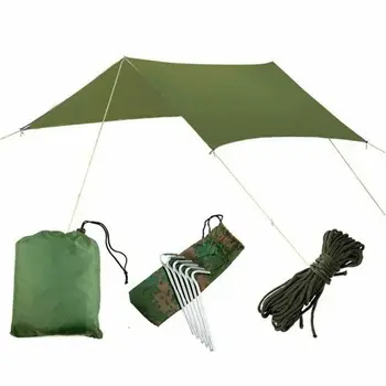 

3Mx3M Waterproof Sun Shelter Tent Tarp Anti UV Beach Tent Shade Outdoor Camping Hammock Rain Fly Camping Sunshade Awning Canopy