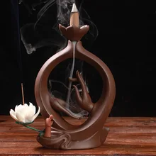 Цитрон пальчатый кадило творческий домашний декор дзэн Лотос цветок ладан держатель курильница для благовоний горелки применение в офис Teaho применение