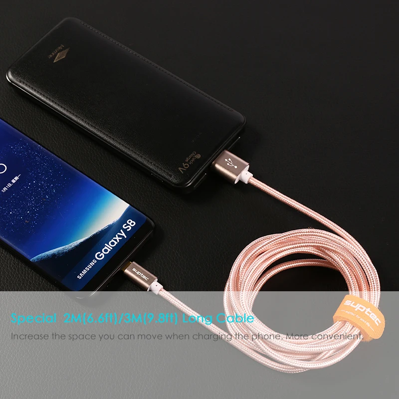 Suptec Тип C USB кабель для Samsung S8 Xiaomi Mi5 6 Huawei P10 P9 NEXUS LG c Зарядное устройство Быстрая