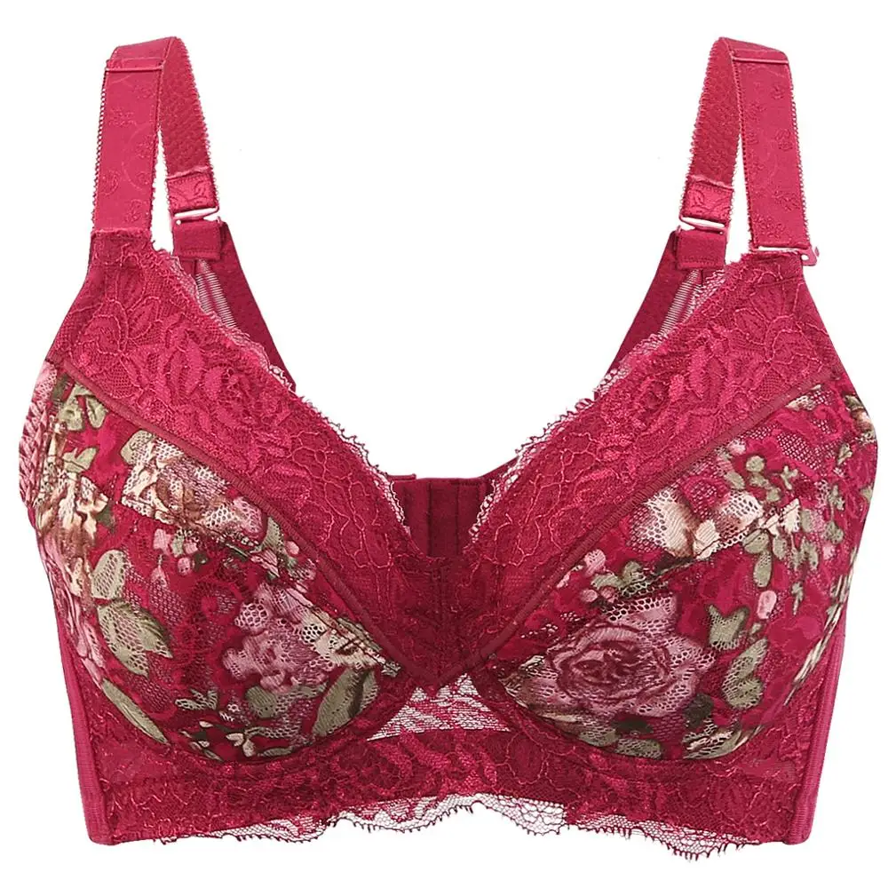 Koop Vrouwen Volledige Dekking Licht Gewatteerde Beugel Balconette Kanten Beha 34 36 38 40 42 44 46 48 B C D E F