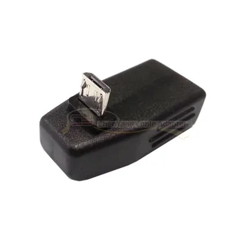

90 angled down Angled Micro USB to USB female Host OTG adapter for N7100 i9100 i9500