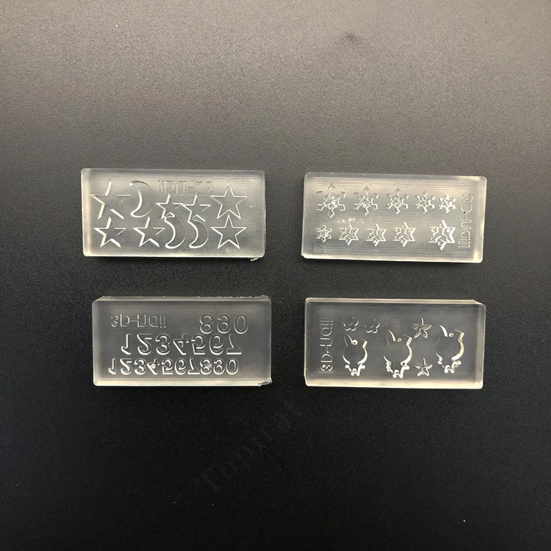 1 шт. УФ смола ювелирное изделие Жидкая силиконовая форма 3D Луна звезды цифровой