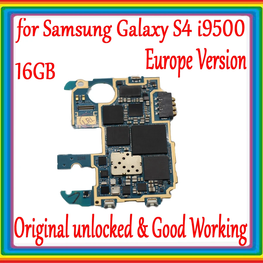 

EU Version for Samsung Galaxy S4 i9500 Motherboard with Android System,16GB Original unlocked for Samsung S4 i9500 Logic board