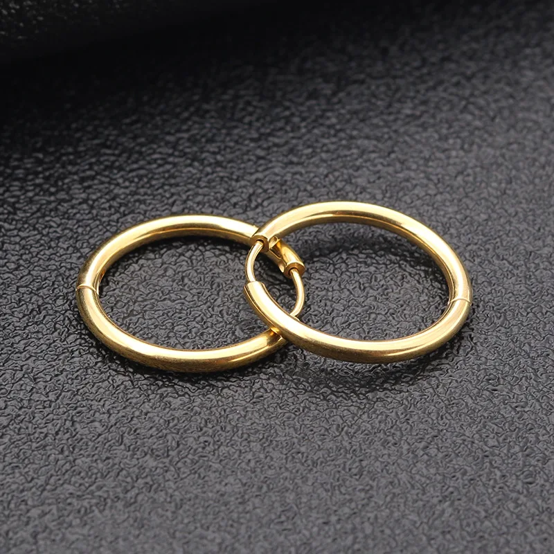 FairLadyHood ювелирные изделия Ширина 2 5 мм простой Летний стиль|circle hoop earrings|hoop