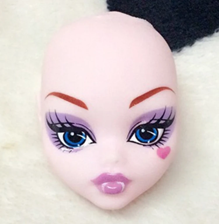 Мягкие пластиковые насадки для макияжа для куклы Monster High BJD кукла для отработки нанесения макияжа Голова монстра без волос