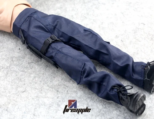 

12 inch dolls 1/6 soldiers 1 to 6SWAT blue trousers model legs hanging holster uniform one inseparable Action Figures
