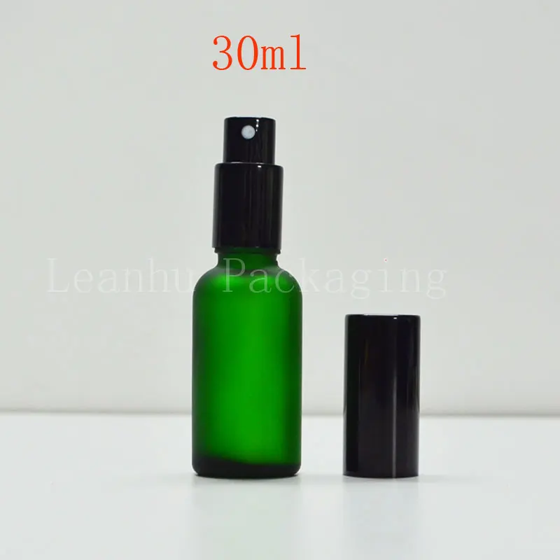 

Green 30ml frosted perfume bottles oil bottles wholesale bottle deployment points bottling fine mist spray bottle