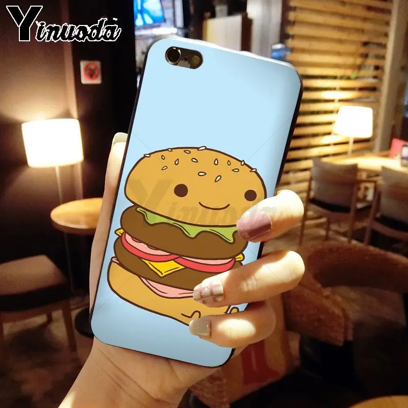 Cute food french fries burger pizza