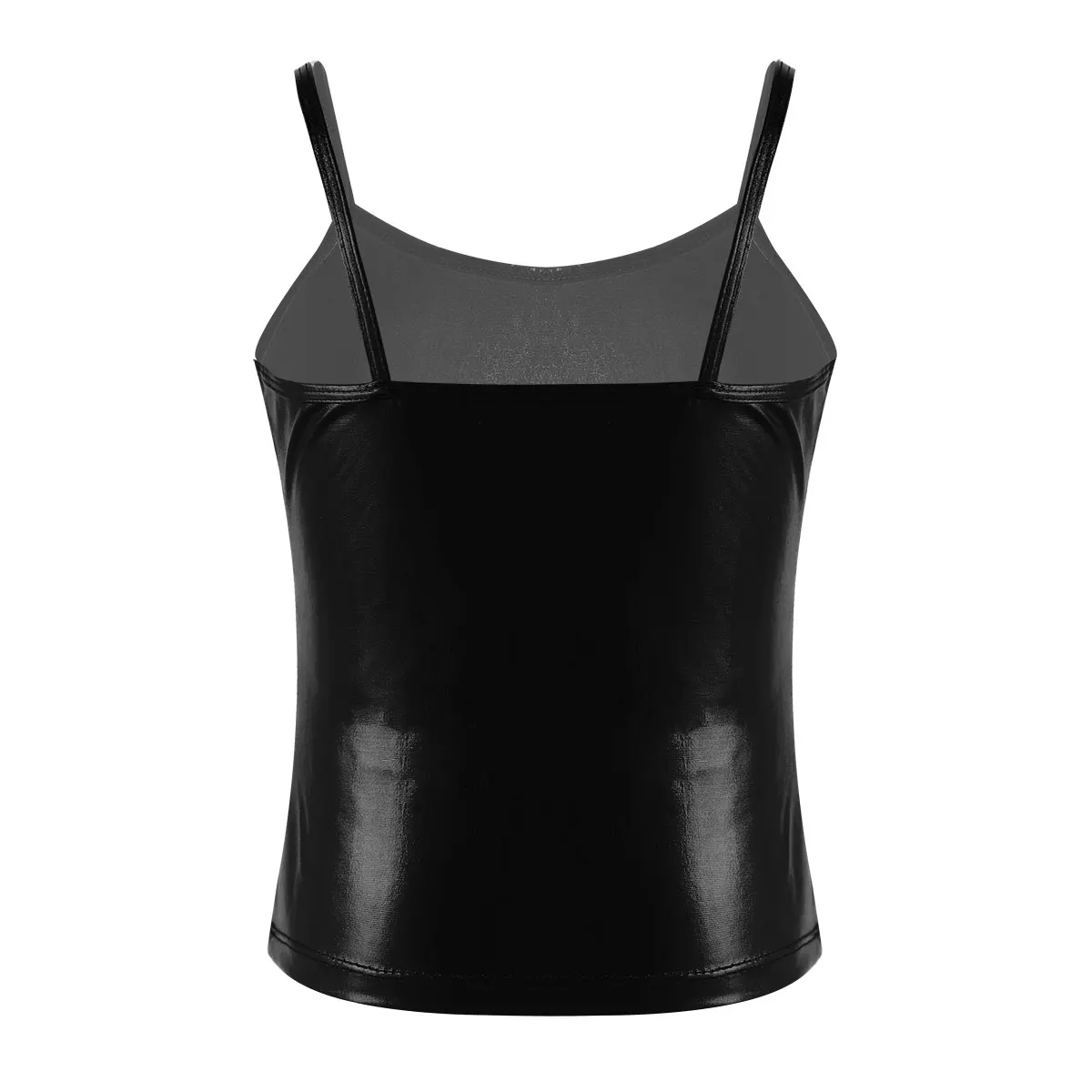 Metallic Lycra Shine Girls Gymnastics Sleeveless Leotard Gym Dancewear Age 4-12