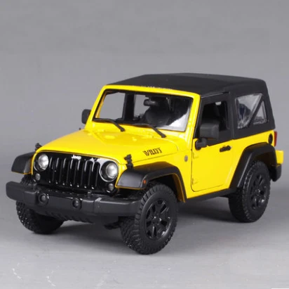 Maisto 1:18 JEEP WRANGLER RUBICON SUV литая под давлением модель автомобиля игрушка для ребенка подарок на день рождения оригинальная коробка - Цвет: B