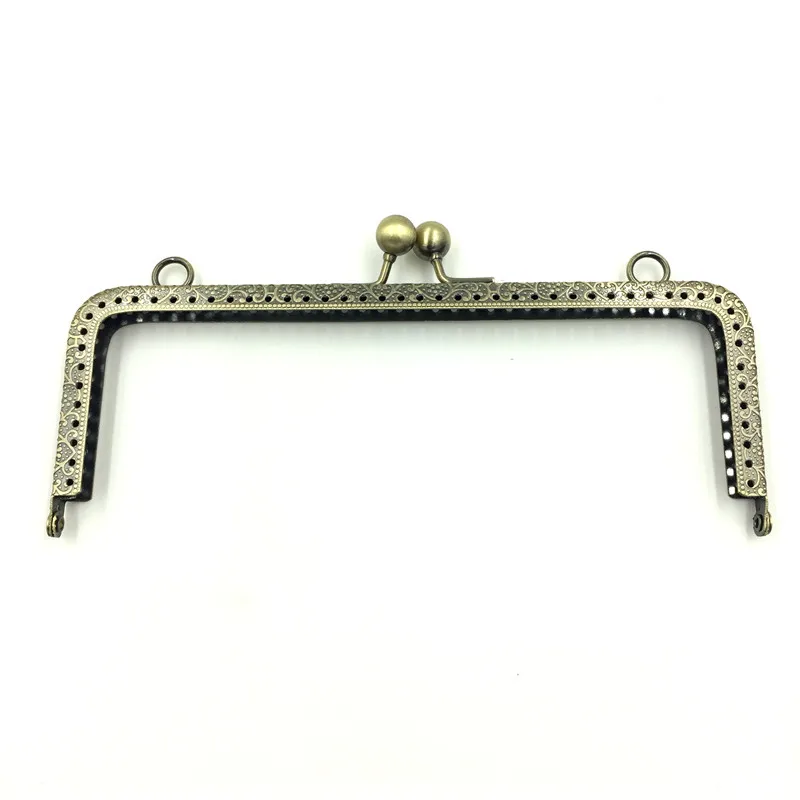 

10Pcs Bronze Tone Metal Rectangle Frame Kiss Clasps Fermoir Clips Handbag Handle Clutch Findings 18x8.5cm