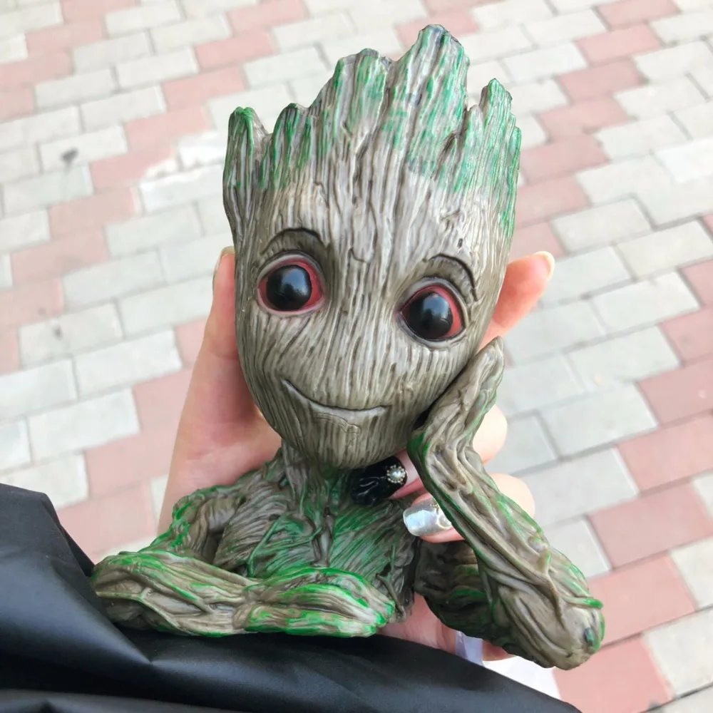 Groot Фигурки игрушки куклы косплей стражи Галактики дерево человек грот ручка цветочный горшок игрушки для украшения дома реквизит