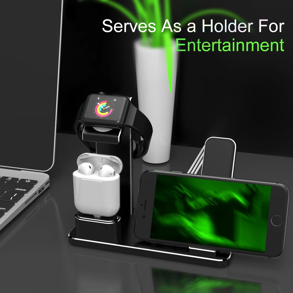 Charging Dock Stand Holder Station for Headphone AirPods IPad Apple Watch i Watch Series 1 2 3 iPhone 10 X 8 7 6 6S Plus