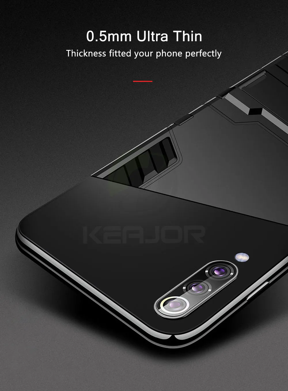 Keajor чехол для samsung A70 A50 чехол TPU+ PC жесткий пластик с подставкой двойной гибридный Чехол для samsung Galaxy A40 A30 S10 Plus S10