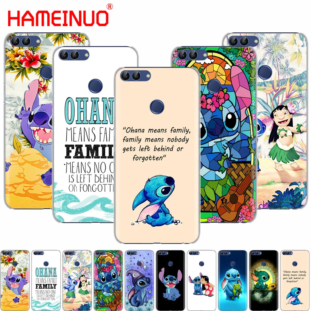 

HAMEINUO LILO AND STITCH OHANA FAMIL cell phone Cover Case for huawei Honor Y5 7C Y625 Y635 Y6 Y7 Y9 2017 2018 Prime PRO