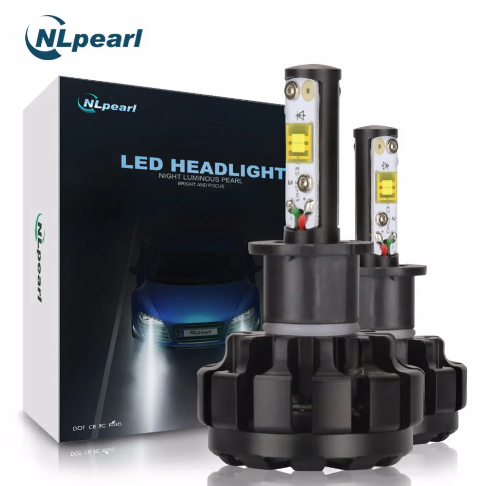 NLpearl 2 шт. 12000LM/пара V18 с чипом Cree H3 светодиодный автомобильный противотуманный