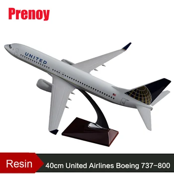 

40cm Resin B737-800 United Airlines Aircraft Model United States Boeing 737-800 US America United Airplane Airbus Airways Model