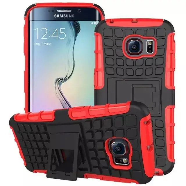 

For Samsung Galaxy S6 G9200 Shock Proof Rugged Armor Heavy Duty Impact Hybrid Hard Case Stand Cover ZJ