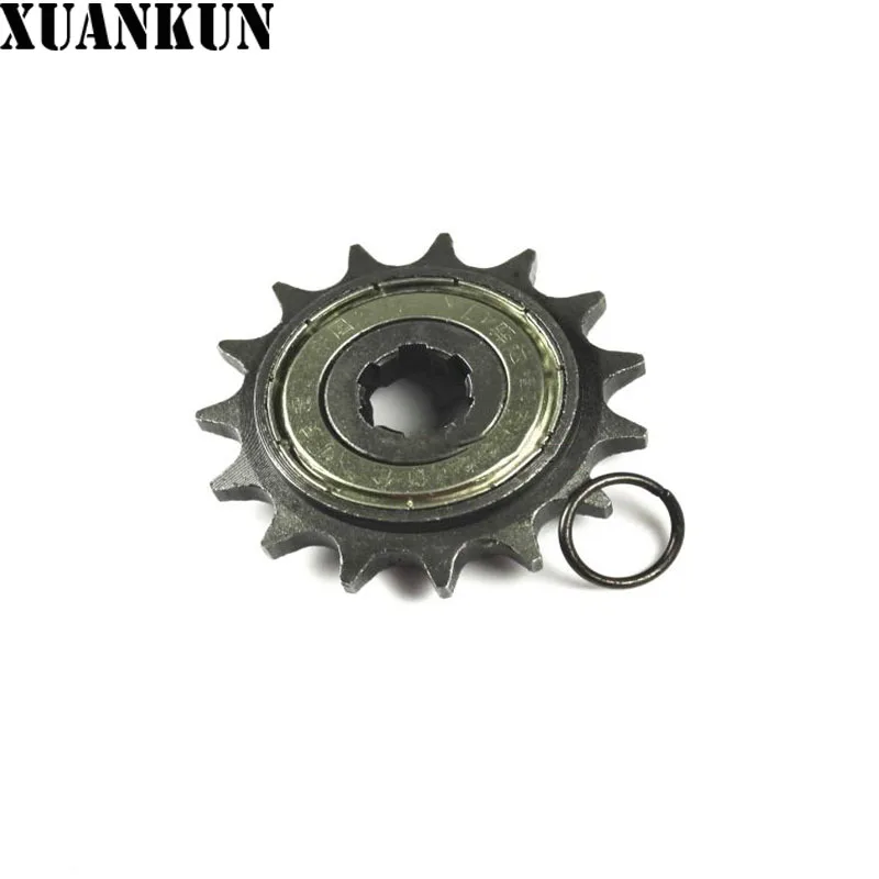 

XUANKUN Motorcycle Type 110 125 428 Curved Beam Car 15 Teeth Sliding Wheel Fuel Economizer Small Sprocket Parts