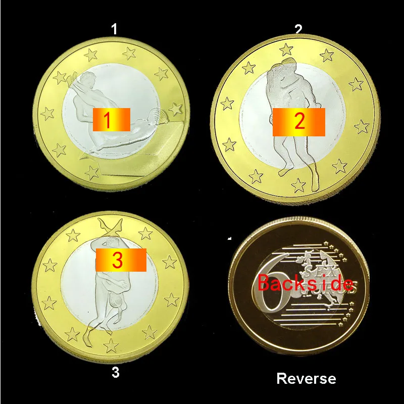 День Святого Валентина памятные сексуальное искусство романтический любовник Золотая монета подарок