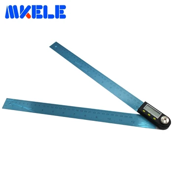 

0-300mm Digital Angle Ruler Stainless Steel Protractor Digital Protractor 360 Degree Goniometer Finder Angle Meter