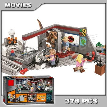 

378pcs Jurassic World Park Velociraptor Chase Alan Grant Model Building Blocks Dinosaur Assemble Toy Bricks Compatible with