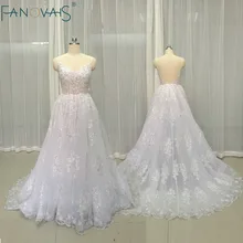Sexy Wedding Dresses Backless Spaghetti Lace Boho Wedding Gowns Bridal Gowns Vestido de Novia Robe maree 2017 Beach Bridal Dress