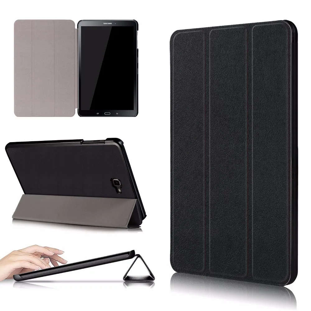 

Flip Cover Case For Samsung Galaxy Tab A A6 10.1 2016 P580 P585 With S Pen tablet Smart Shell Stand cover case