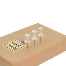 100 шт., прозрачные, розовые, золотые, нажимные шпильки для большого пальца, булавки для доски, для рисования, фото, настенные шпильки, офисные, школьные принадлежности