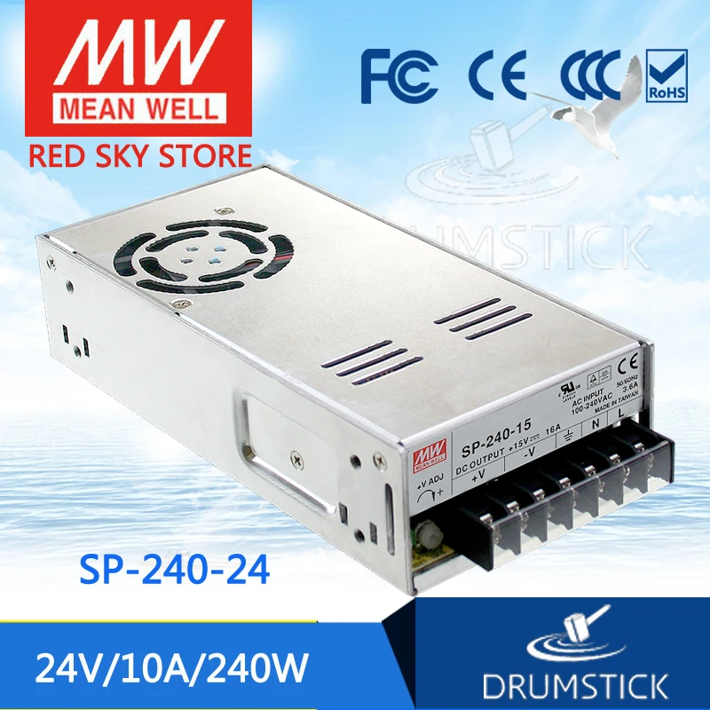

MEAN WELL SP-240-24 24V 10A meanwell SP-240 240W Single Output with PFC Function Power Supply