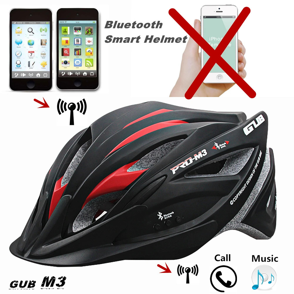 2017 GUB M3 Bike Intelligent helmet Bluetooth Headset MTB Smart Road