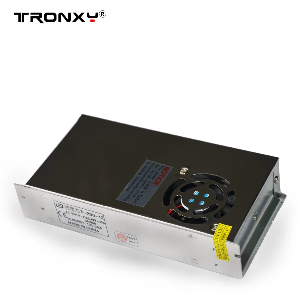 Tronxy 3d print er аксессуары источник питания 240 Вт AC110/220 В DC 12 В 20A для 3d печати DIY комплект часть