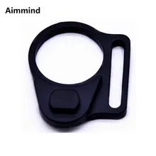 Охота тактический страйкбол Конец пластины овальная двойная петля Слинг Вертлюги точка адаптер крепление Ambidextrous AR 15 трубка пистолет