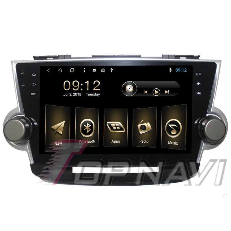 car player mp5 For Toyota Highlander 2009