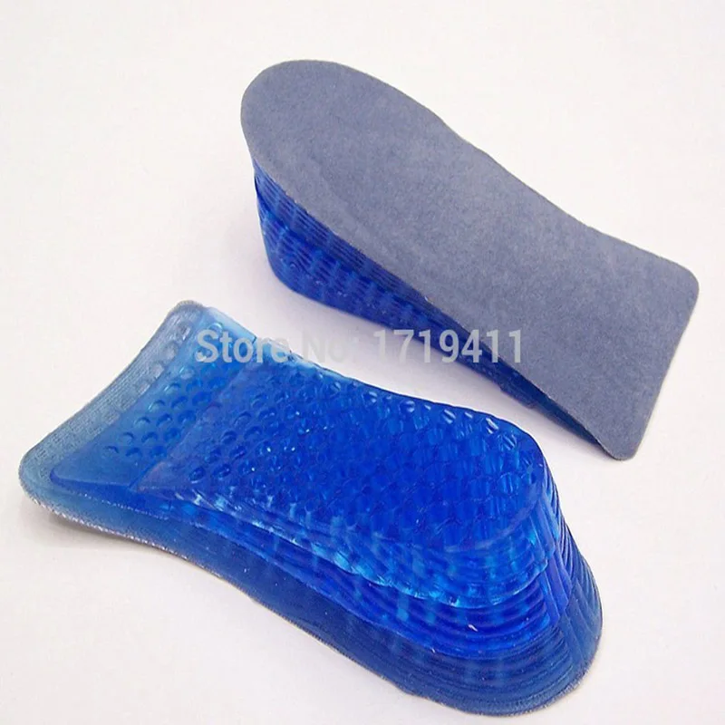 1 Pair High Quality Orthopedic Height Increase Insoles Men Women Massaging Invisible Half