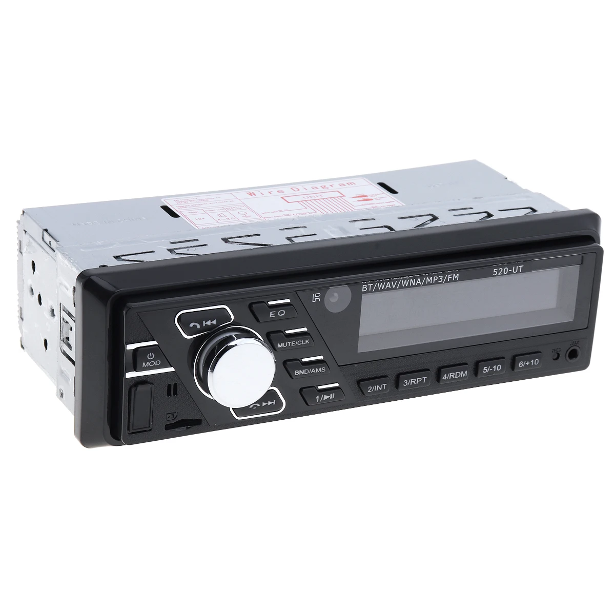 12 в 60 Вт x 4 автомобильный Bluetooth ручной аудио стерео MP3-плеер FM радио Поддержка USB/SD/MMC с пультом дистанционного управления