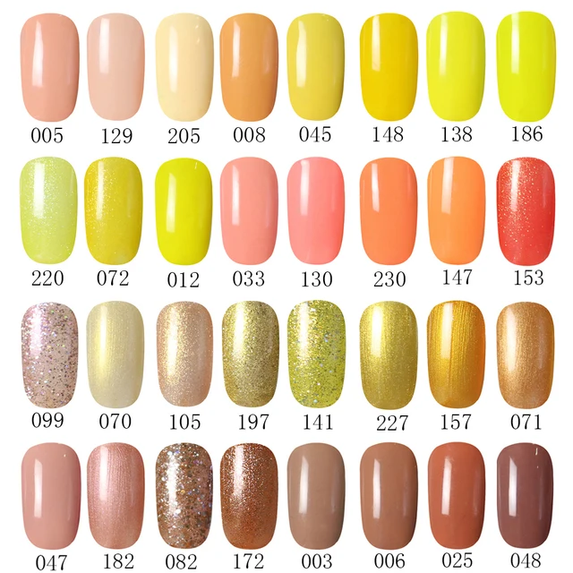 Velours bleu 10 ml Jaune Citron Série D\u0027été Soak Off Gel Nail vernis à