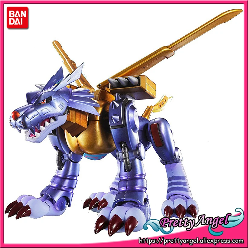 PrettyAngel-Подлинная фигурка Bandai Tamashii Nations S. H. Figuarts Metal Garurumon Подлинная дизайнерская фигурка Digimon