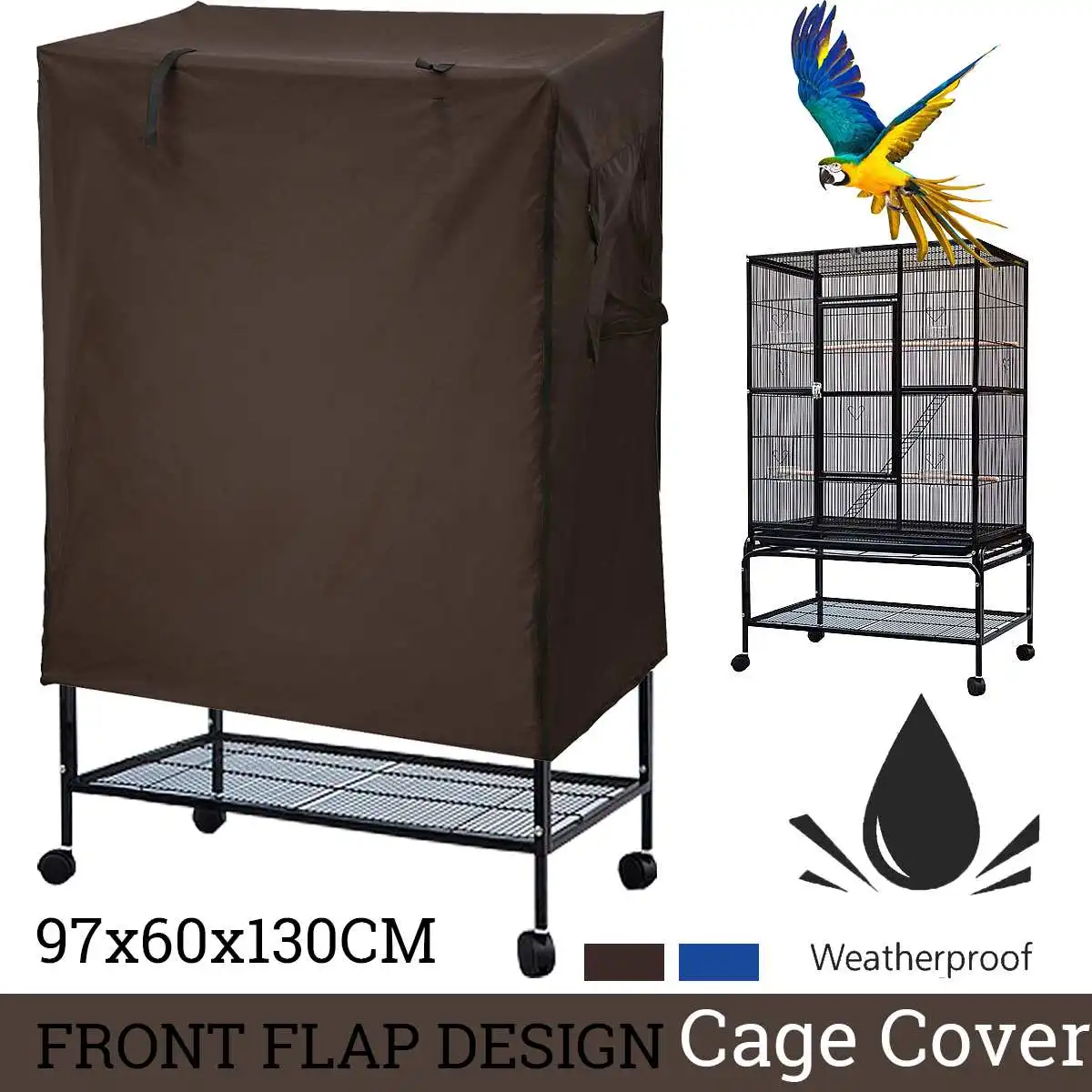 

sunshade Bird Cage Cover Seed Catcher Parrot Aviary Universal dustproof Guard Bag Shell Skirt Cover Breathable Bird Supplies