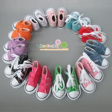 7 5cm Canvas Shoes For BJD Doll Toy 1 4 Mini Doll sneakers Shoes for