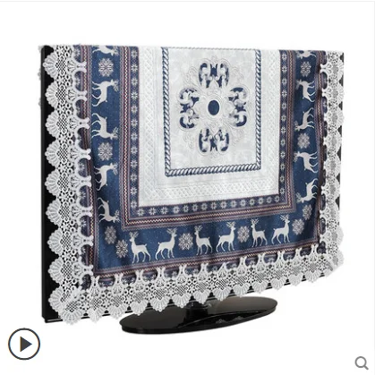

Europe luxury embroidered tablecloth table dining table cover table cloth Small fresh cloth Christmas deer cartoon tablecloth