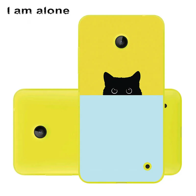 Чехлы для телефонов I am alone для microsoft Nokia Lumia 630 4,5 дюйма, жесткий пластиковый мобильный Модный Цветной чехол для Nokia 630 - Цвет: PC HH74