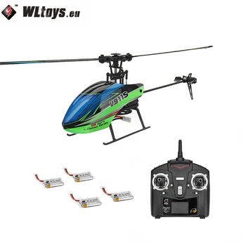 

WLtoys V911S 245mm 2.4G 4CH 6-Aixs Flybarless RC Helicopter RTF 80-100M Flight Distance & 4PCS 3.7V 250MAh Lipo Battery Kids Toy